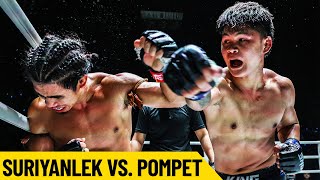 Trading Knockdowns 🥊🤯 Suriyanlek vs. Pompet | Muay Thai Full Fight