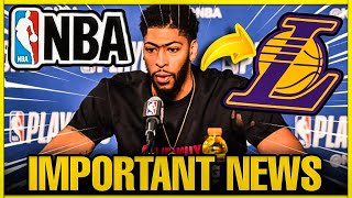 🔥⚪🟡 NEWS! ANTHONY DAVIS SURPRISED EVERYONE! TODAY'S LAKERS NEWS! #losangeleslakres  #nbalakers