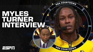 Myles Turner tells Stephen A.: Tyrese Haliburton has brought NEW LIGHT to the Pacers | NBA Countdown