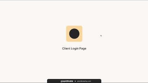 Add a portal login on your website with the Client Login Page - Coordinate Tutorials