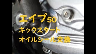 エイプ　キックシール交換　バイクメンテナンス