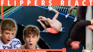 Flippers React to Parkour & Flipping Fails