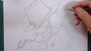 How to draw O Ace step by step | One Piece