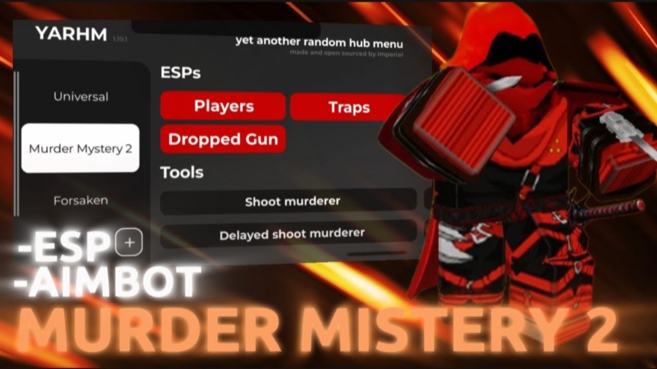 OP YARHM HUB MM2 SCRIPT | AIMBOT, ESP, AUTO PICK UP GUN - YouTube