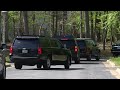 Potus motorcade exits a union hall in maryland on april 19