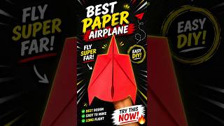 Red Paper Plane That Flies Super Far 😳✈️ | Best Design Ever 🔥#shorts #papercraft