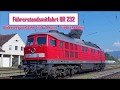 4k Führerstandsmitfahrt BR 232 - Bodenseegürtelbahn Lindau - Friedrichshafen