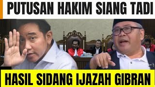 Download Lagu INI HASIL SIDANG IJAZAH GIBRAN SIANG TADI. PUTUSAN HAKIM TAK TERDUGA? MP3 Download Lagu INI HASIL SIDANG IJAZAH GIBRAN SIANG TADI. PUTUSAN HAKIM TAK TERDUGA? MP3