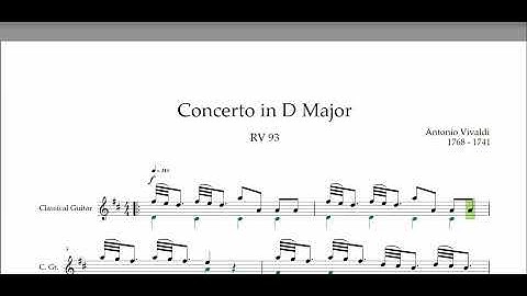 Concerto in D Major  Allegro Giusto RV 93 Antonio Vivaldi