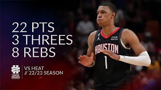 Jabari Smith Jr 22 pts 3 threes 8 rebs vs Heat 22\/23 season