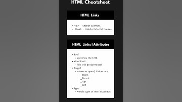 HTML CHEATSHEET #html #cheatsheet #html5 #htmlbasics #paragraph #heading #htmltags #formatting #link