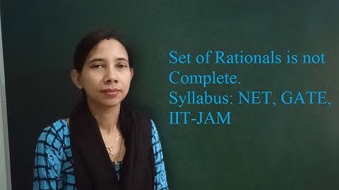 Set of Rationals is not Complete