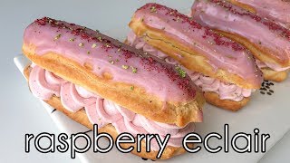 Raspberry Eclair 라즈베리 에클레어 만들기 ラズベリーエクレア