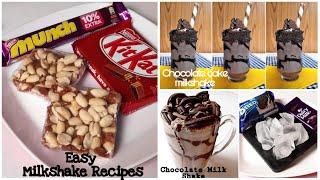 3 Super Tasty Chocolate Milkshake recipes| Oreo & Dairy Milk Shake| Chocolate Cake| Kitkat Milkshake