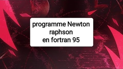 ecrire programme Newton raphson en fortran 95 #programming #fortran #exam #اكسبلور