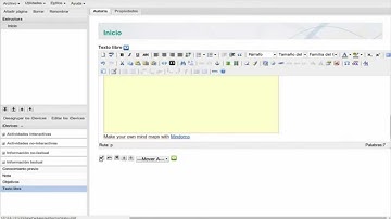 eXeLearning. Insertar mapa mental de Mindomo