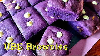 Easy Ube Brownies (Purple Yam Brownies)