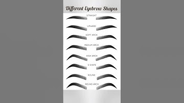 Different Eyebrow Shapes 😻🤎🖤...#eyebrows #tutorial #diy #ideas #tips #colorful #makeup #howto #steps