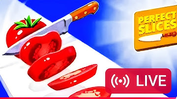 Perfect slices fruit cutting 3d gamepart 24🥝🍍🥕🍉🥝 #perfectslices