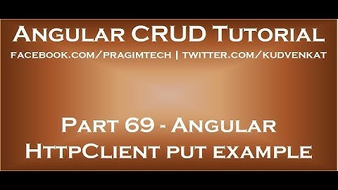 Angular httpclient put-voorbeeld