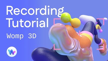 Easy 3D: How To Animate things with the Recording Function - Tutorial | Womp 3D