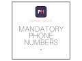 Tuesday Tooltip: Mandatory Phone Numbers