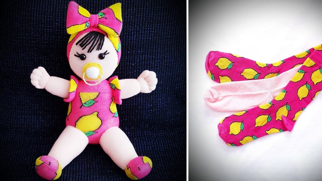 😍 Никто не поверил, что это из носков !!! / 💥Симпатичный малыш, лепящий из носков / 💯Мой дизайн
