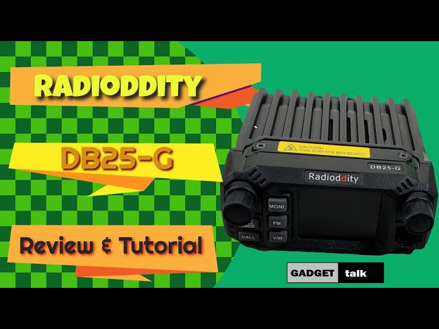 Radioddity DB25-G GMRS Mobile Radio, 25W, Quad Watch