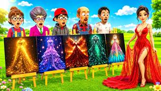 OMG! Scary Teacher 3D vs Squid Game  Choose the Best Princess Dress Challenge!