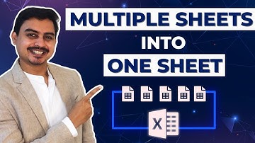 Multiple Sheets into One Sheet (Excel in Hindi) - Advanced Consolidate
