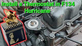 How To Install New Thermostat On Willys Fhead Hurricane F134.