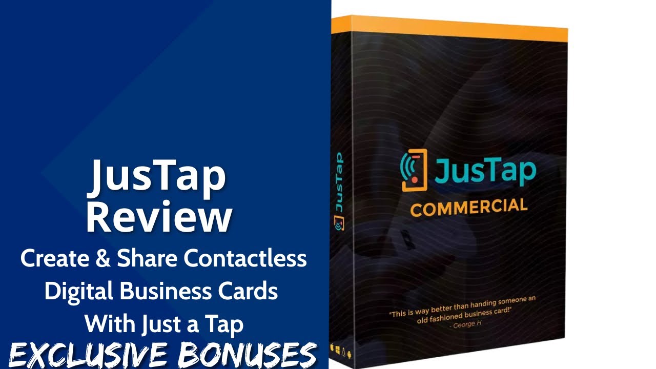 JusTap Review | Create & Share Contactless Digital Business Cards With ...