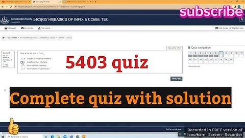 Aiou 5403 quiz| basics of ict | 5 august 2023 quiz aiou