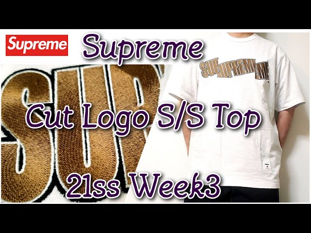 【SUPREME】21SS Cut Logo S/S Top【M】