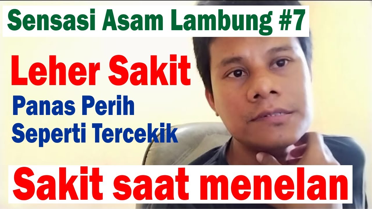 Leher terasa sakit perih saat menelan makanan seperti mengganjal
