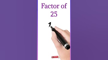 Factoren van 25 #shorts