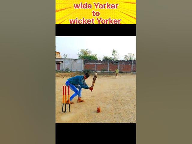 Clean Bowled || wide yorker to perfect wicket yorker @cricketcardio