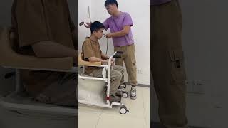 Elderly Patient Transfer Lift Handicapped Wheelchair Safer Moves, Less Strain