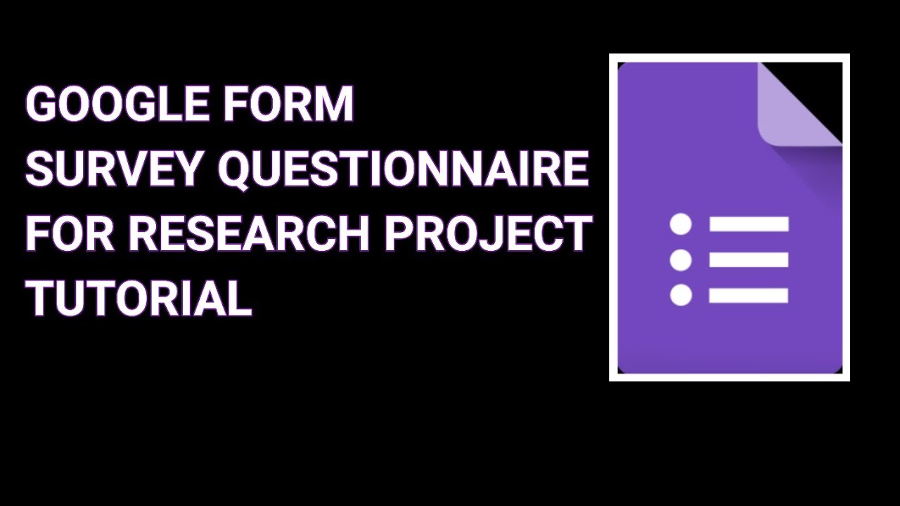 research instrument using google form
