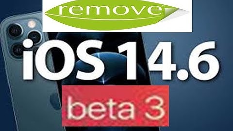 how to remove iOS 14.6 beta 3 profile from iPhone without computer