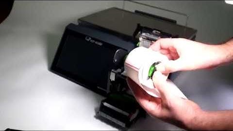 ezi-scale XC Loading a Label Roll