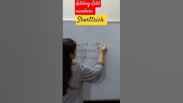 Adding Odd number Trick #shorttrick #trending #mathstrick   #youtubeshorts  #virals#shorts