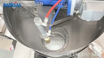Samfull automatic ice cube volumetric cup weigher vffs packing machine, ice tube packaging machine