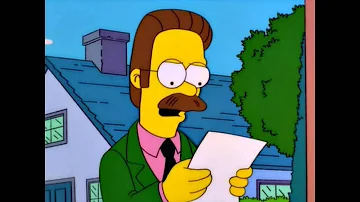 Homer shows Flanders a mathematical proof that God doesn't exist
