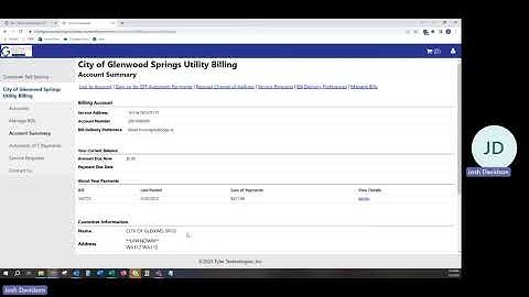 Utility Billing Customer Self Service Portal Tutorial