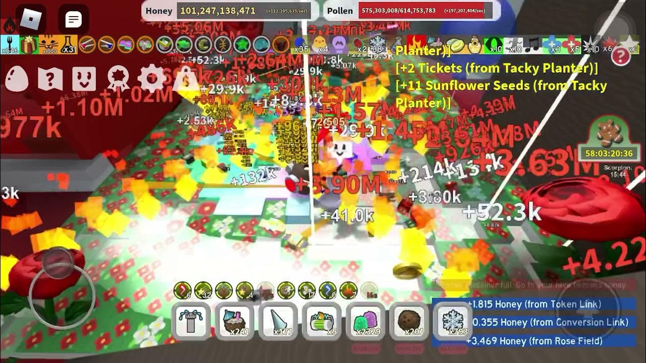 Bee swarm simulator 100 Tacky Planter YouTube
