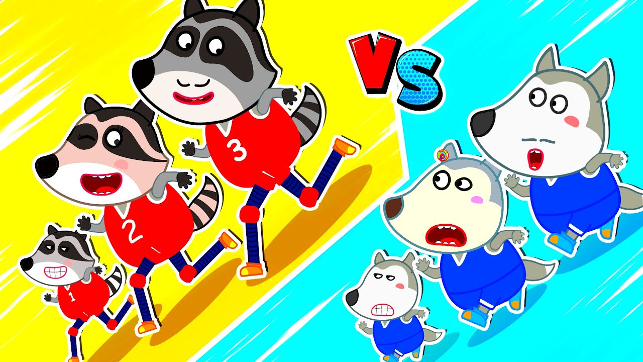 Long Legs vs Short Legs Sports Day! | Good Manners for Kids | Raccoons Episodes