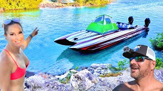 Tropical Island Camping on $1.2mil Speed Boat What could go wrong?!