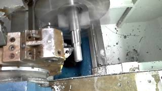Video thumbnail of "Torno CNC Centur 30D usinando"