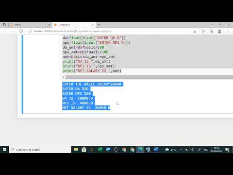 NET SALARY OF EMPLOYEE || PYTHON PROGRAM ||  11 CS || 11 IP